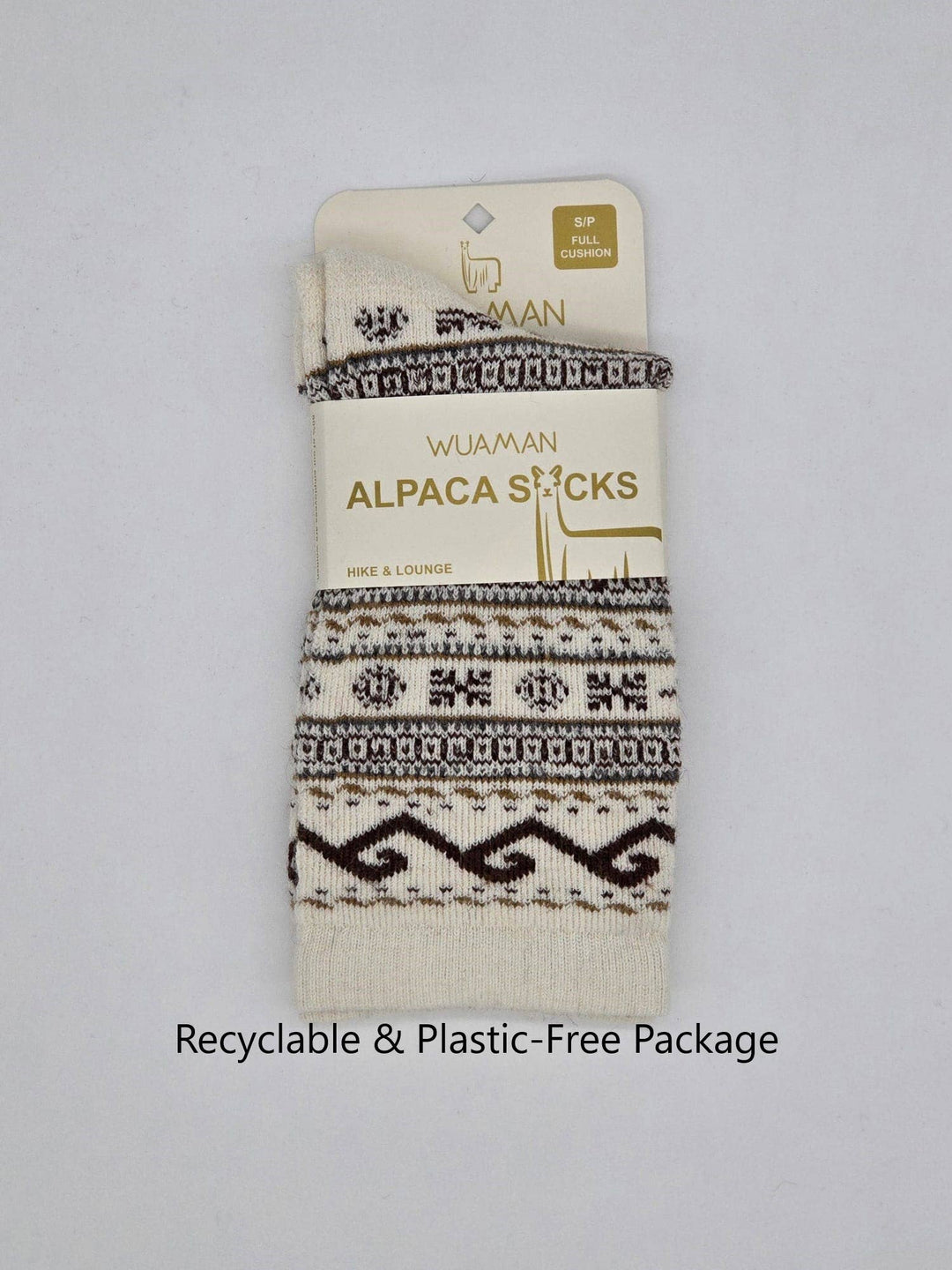 Fair Isle Alpaca Socks | Full Cushion Socks | Crew Socks