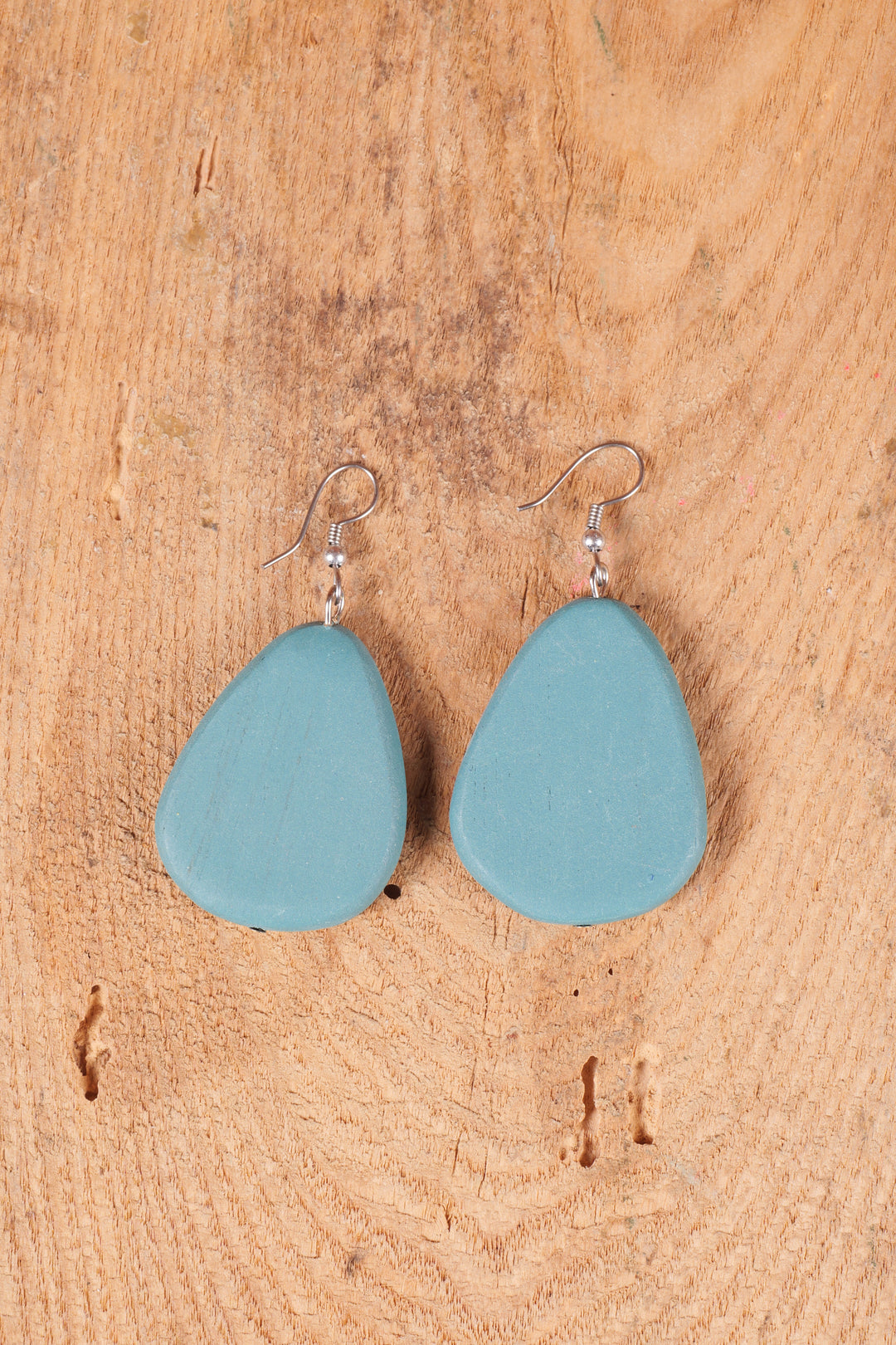 Wooden Pebble Earring