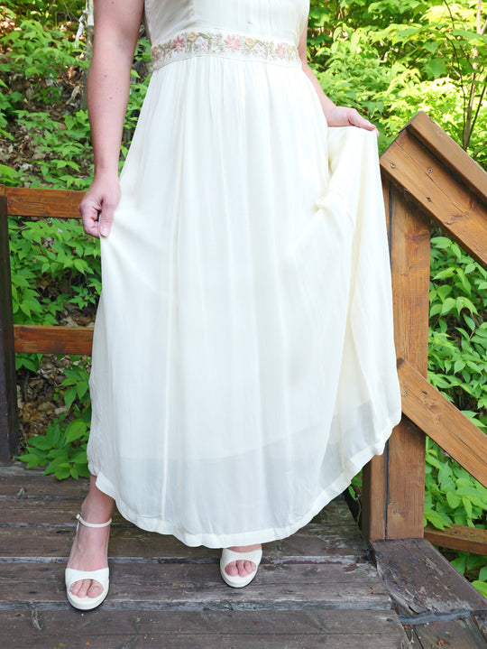 Enchanting Occsassion Dress - Ecru