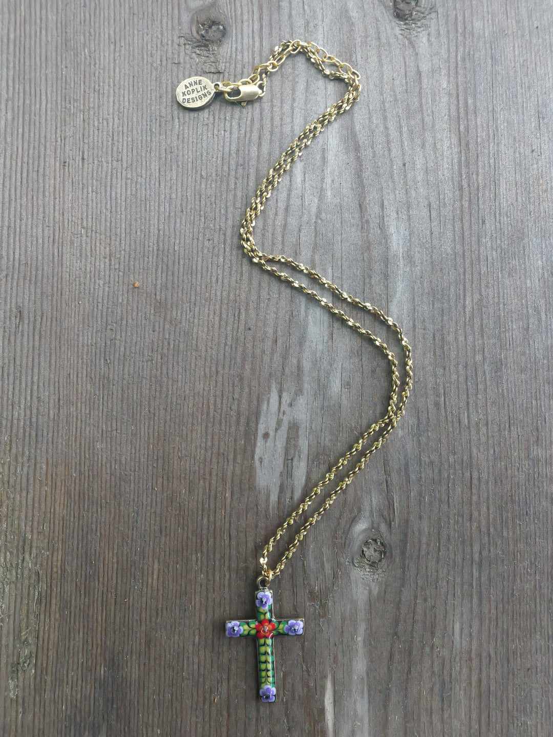 Garden Cross Necklace