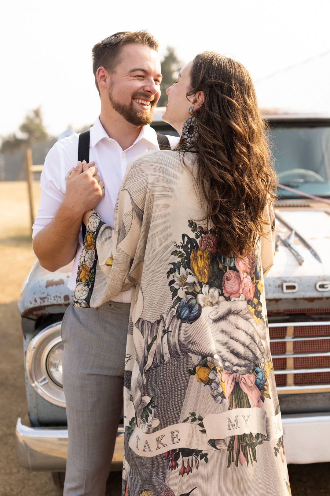 Take My Hand Bamboo Boho Kimono Duster Robe