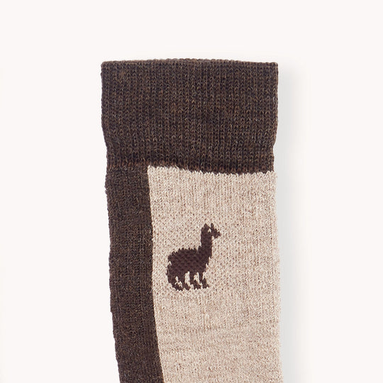 Alpaca Socks - Hiker - Pinecone