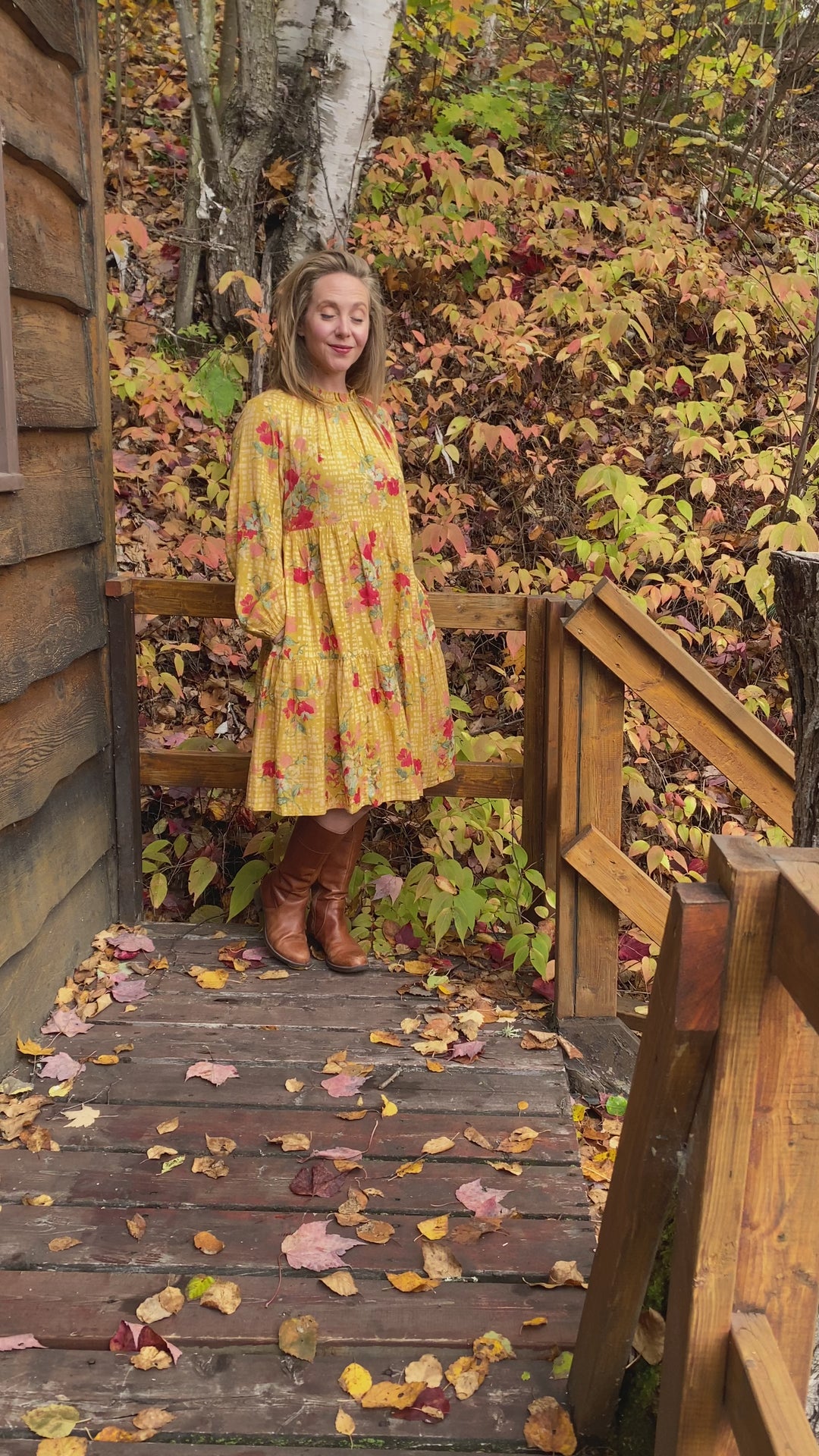 Lisbon Rose Short Dress - Ochre